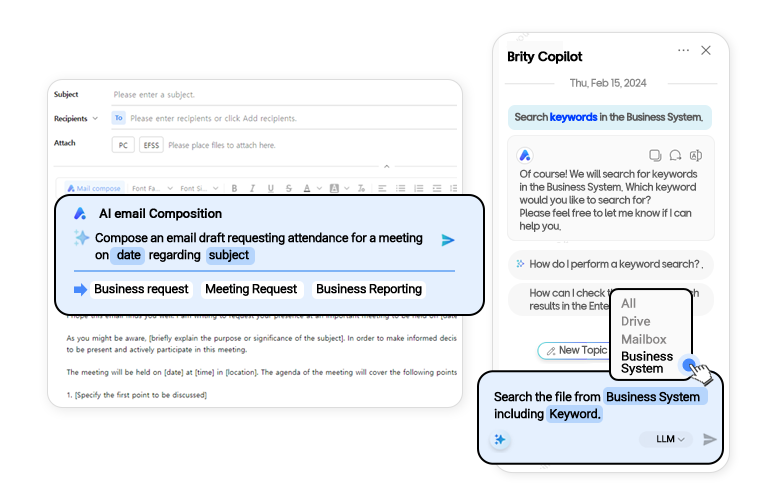 1. 사내공유 -공유멤버를 폴더에 추가하면 하위 폴더와 하위 파일에도 공유 멤버가 추가됩니다. 선택한 항목, 사내 링크, 링크 복사, 내 권한 제거, 공유멤버, 복사가능 조회가능 편집가능 공유가능 2. 사외공유 - 새 사외 공유 링크 버전정보 버전 1 링크 만료일 다운로드 횟수 비밀번호 비밀번호 입력 비밀번호는 4글자 이상이어야 합니다 사외 공유 링크를 통해 외부에서도 파일을 다운로드 할 수 있게 됩니다. 중요한 자료가 유출되지 않도록 보안에 유의해 주세요.