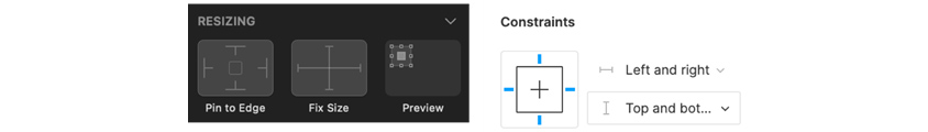 Resizing vs. Constraints