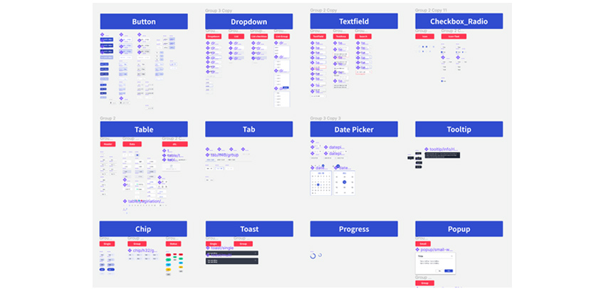Example of design system files