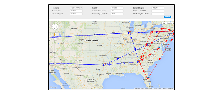 Example of How Cello NOS Syncs with Google Map 