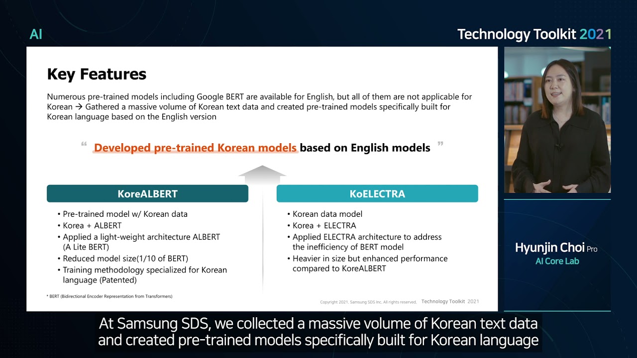 Text Analysis using Korean Pre-trained BERT Model video captured image