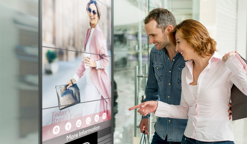 They are shopping through the screen.