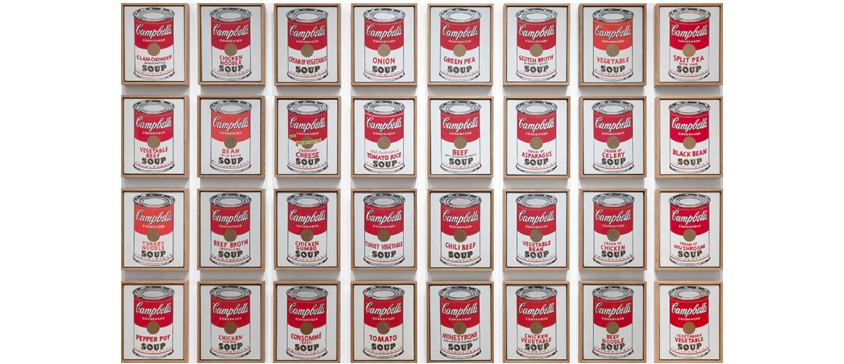 Campbell’s Soup Cans by Andy Warhol 