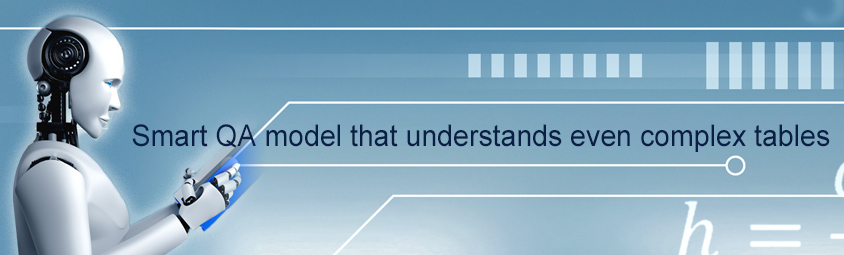 Smart QA model that understands even complex tables