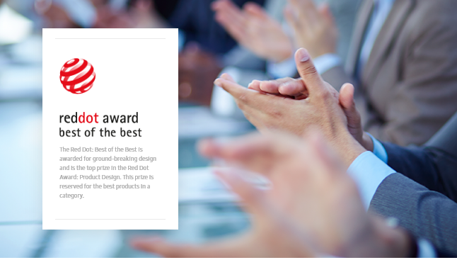 Best of the Best Award in the Design Concept category of the 2019 Red Dot Design Awards