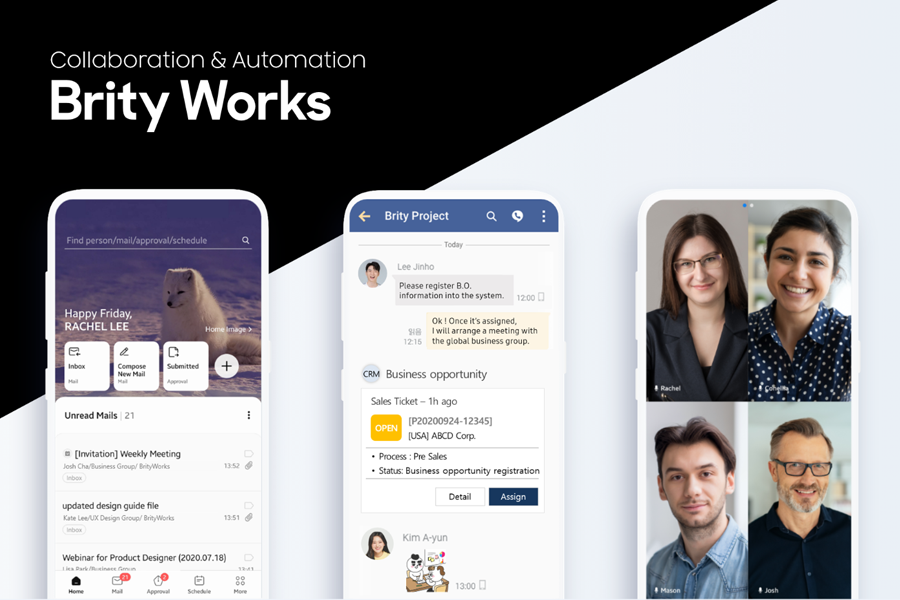 Create your Brity Works account and invite your teammates with just a few clicks to use mail, messenger, meeting for free.