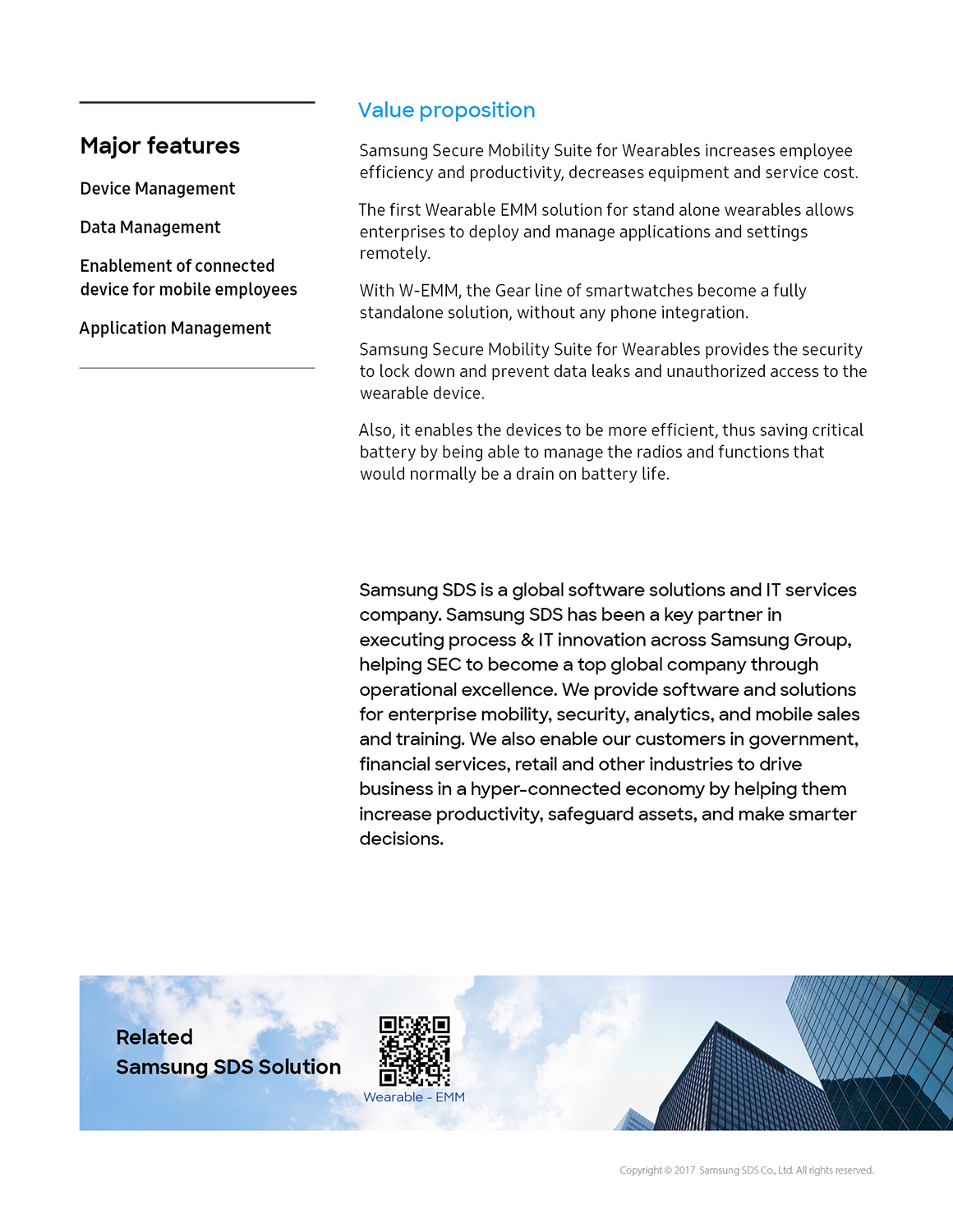 Wearable Emm Mobile Security Enterprise It Solutions Samsung Sds