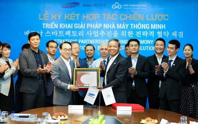 Strategic Agreement For Smart Factory Project Between Samsung SDS And Vietnam CMC