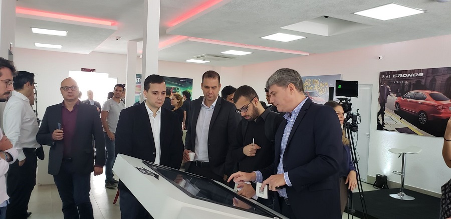 FCA’s new digital showroom on opening day © copyright 2018 FCA