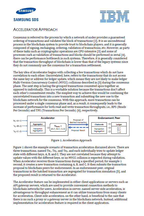Nexledger Accelerator 핵심기술 분석 White Paper 