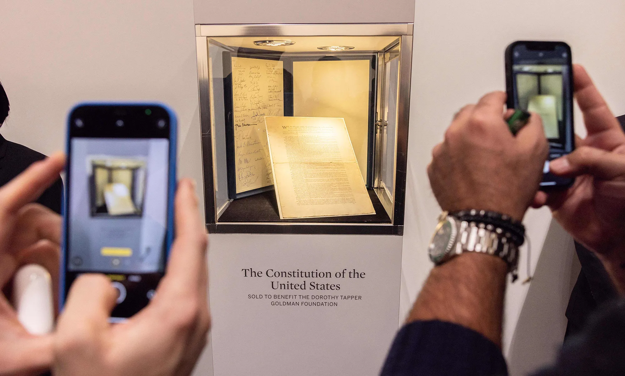 미국 헌법 초판 사진