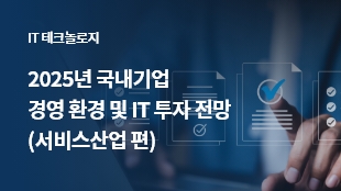 2025년 국내기업 경영 환경 및 IT 투자 전망 (서비스산업 편) 썸네일 이미지