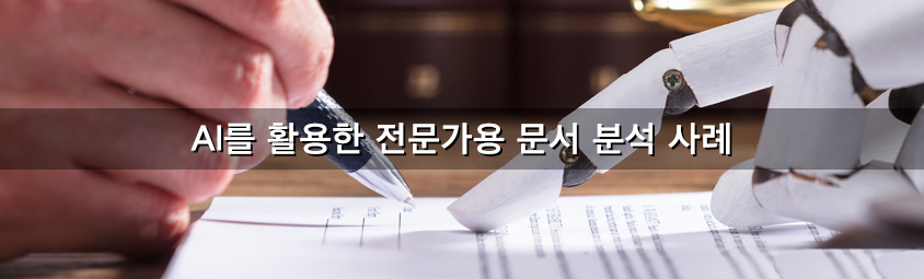 AI를 활용한 전문가용 문서 분석 사례