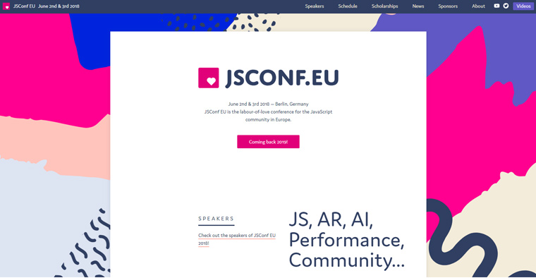 JavaScript 최고의 콘퍼런스‘ JSConf’