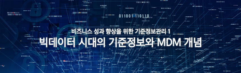 비즈니스 성과 향상을 위한 기준정보관리1 - 빅데이터 시대의 기준정보와 MDM 개념