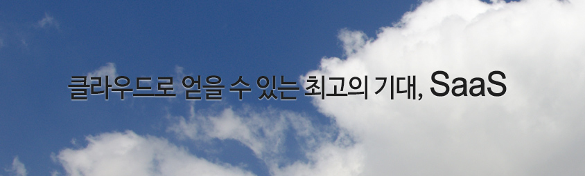 클라우드로 얻을 수 있는 최고의 기대, SaaS