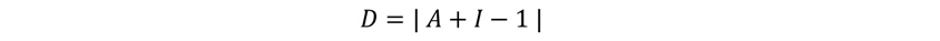 D = |A+I-1|