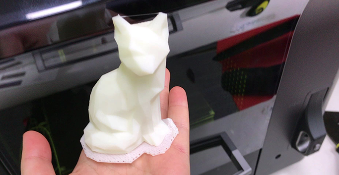 3D프린터로 완성한 여우 모형 
