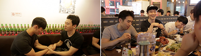 경기 후 멘토링 행사 진행